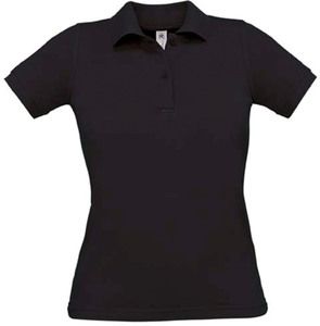 B&C CGPW455 - Polo Piqué Femme Noir