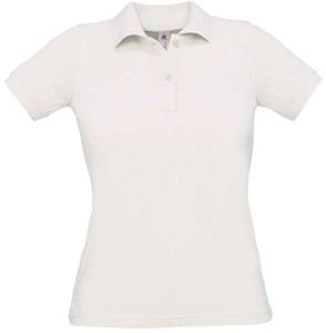 B&C CGPW455 - Polo Piqué Femme Blanc