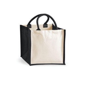 Westford Mill WM421 - Sac en Toile de Jute et Coton Noir