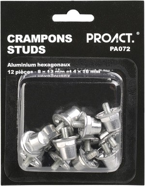 ProAct PA072 - BOÎTE DE 12 CRAMPONS ALU HEXAGONAUX