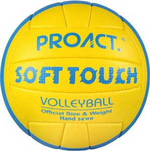 Proact PA852 - BALLON SOFT TOUCH BEACH VOLLEY BALL Yellow / Royal Blue / White