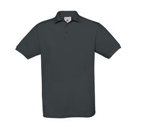 B&C BC410 - Polo Homme Coton Safran Gris Foncé