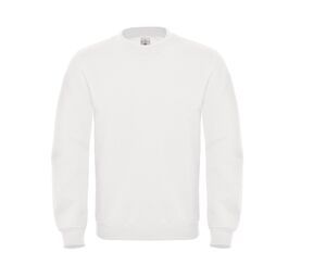 B&C BCID2 - Sweat Col Rond Coton Blanc