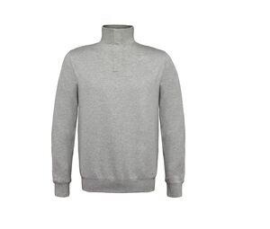 B&C BCID4 - Sweatshirt Col Zippé Homme