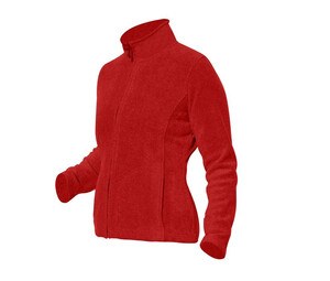 Starworld SW750 - Sweat-Shirt Femme Manches Droites Grand Zip Bright Red