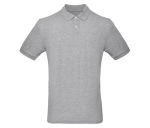 B&C BC400 - Polo 100% Bio Homme Heather Grey