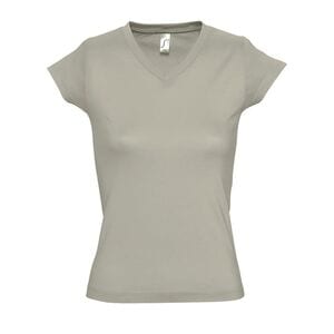 SOL'S 11388 - MOON Tee Shirt Femme Col “V” Khaki