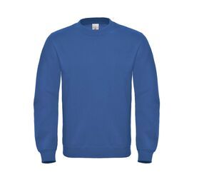 B&C BCID2 - Sweat Col Rond Coton Bleu Royal