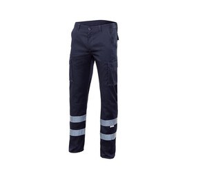 VELILLA V3014S - PANTALON STRETCH MULTIPOCHES À BANDES REFLECHISSANTES