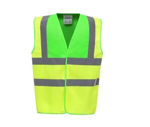 Yoko YK100 - Gilet 2 b&b de haute visibilité (HVW100CH) Lime / Hi Vis Yellow