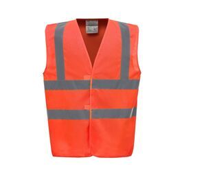 Yoko YK100 - Gilet 2 b&b de haute visibilité (HVW100CH) Hi Vis Orange