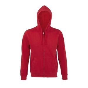 SOL'S 03105 - Spike Men Veste Zippée Homme à Capuche Rouge