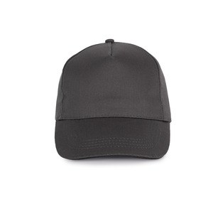 K-up KP130 - CASQUETTE SANDWICH CONTRASTÉ - 5 PANNEAUX Dark Grey / Black