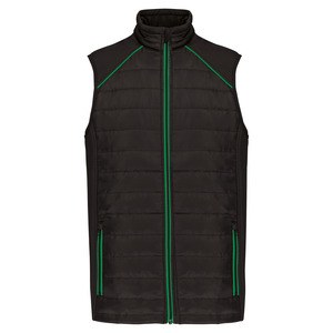 WK. Designed To Work WK606 - Bodywarmer DayToDay bi-matière Black/ Kelly Green