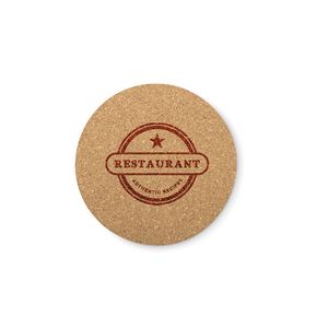 GiftRetail MO9298 - BIERPON Sous-verres ronds en liege Wood