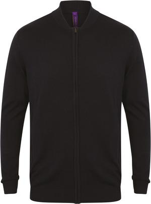 Henbury H718 - Cardigan Col Bomber