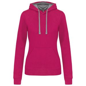 Kariban K465 - Sweat-shirt capuche contrastée femme