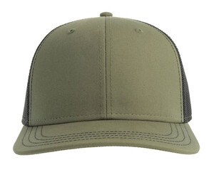 ATLANTIS HEADWEAR AT256 - Casquette trucker Olive / Black