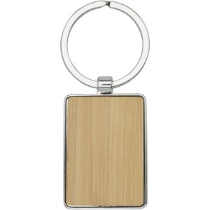 GiftRetail 118126 - Porte-clés rectangulaire Neta en bambou