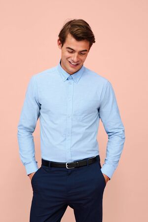 SOLS 02920 - Boston Fit Chemise Homme Oxford Manches Longues