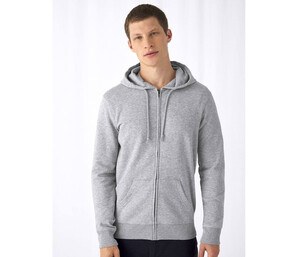 B&C BCU35B - Sweat capuche zippé organique