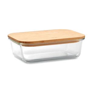 GiftRetail MO9962 - TUNDRA LUNCHBOX Lunchbox en verre et bambou