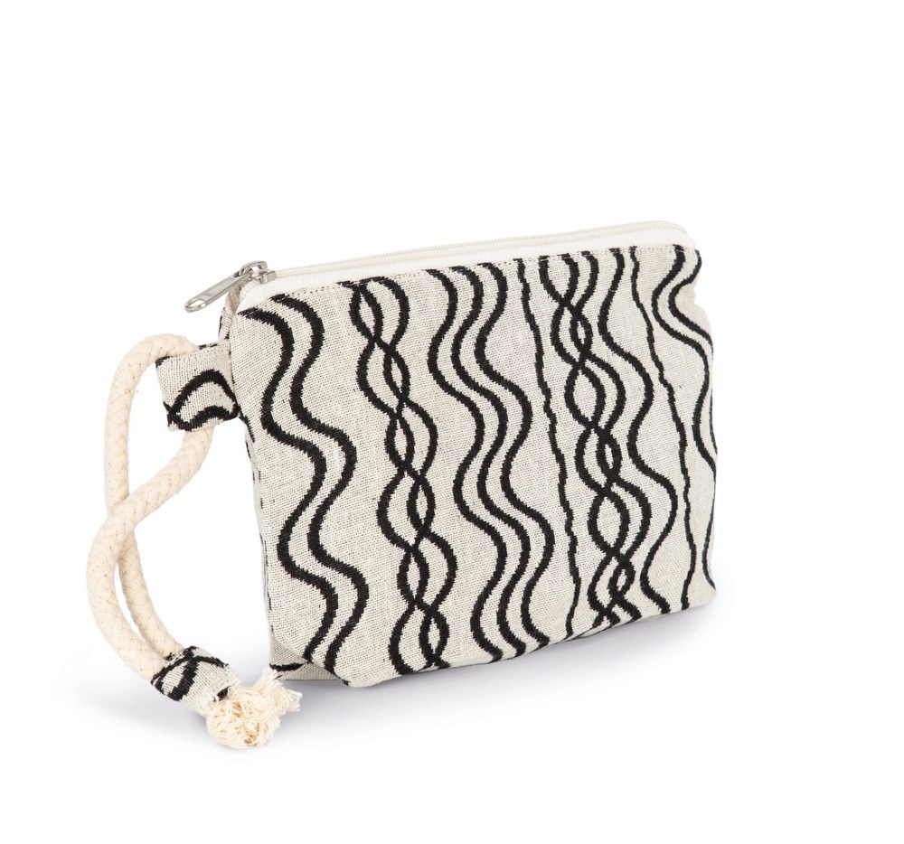 Kimood KI5704 - Pochette zippée recyclé - Motif vague