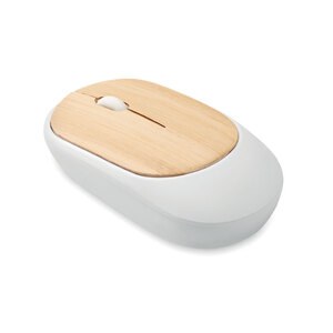 GiftRetail MO2085 - CURVY BAM Souris sans fil en bambou