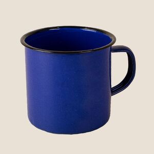 EgotierPro 37048 - Mug Métal Vintage Léger et Résistant 350ml FIELD