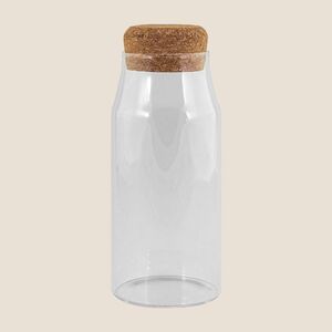 EgotierPro 52019 - Bouteille en borosilicate avec bouchon liège LUCENT