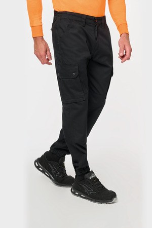 WK. Designed To Work WK711 - Pantalon cargo unisexe avec bas élastiqué